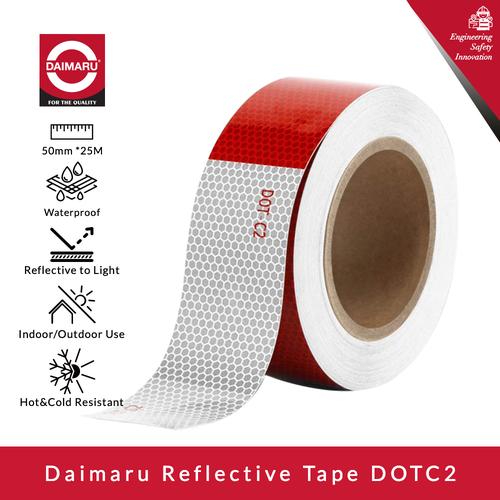 [EZM.1130110] Daimaru Reflective Tape Safety Reflector DotC2 Waterproof 50mmx25M