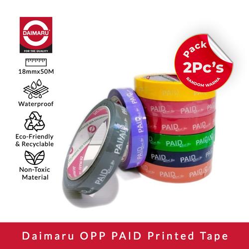 [EZM.1130129] Daimaru Segel PAID Thanks you 8 Warna (2 Roll Random warna)