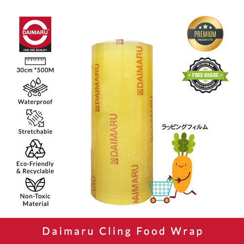 [EZM.1130146] Daimaru Cling Wrap 30 CM X 500 M Tebal 12 Micron Food Grade