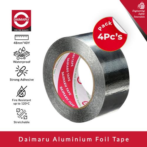 [EZM.1130169] [Dapat 4pcs] Daimaru Lakban Aluminium 48mm x 40 Yard
