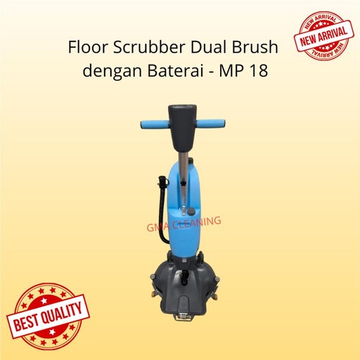 Floor Scrubber Dual Brush dengan Baterai - MP 18