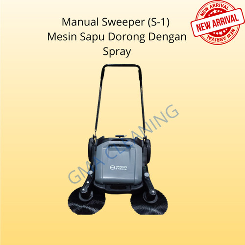 [EZM.0300043] Manual Sweeper - S1 / Mesin Sapu Dorong dengan Spray