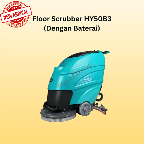 [EZM.0300062] Mesin Sikat Lantai / Floor Scrubber 20" dengan Baterai (HY50B3)