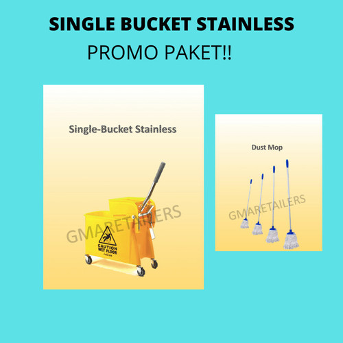 [EZM.0300067] EMBER AIR / SINGLE BUCKET 20 Liter + MOP SET + KAIN REFILL (PAKET)
