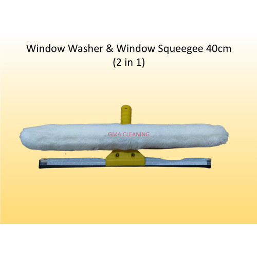 [EZM.0300069] Window Washer + Window Squeegee 40cm (2-in-1) / Dual Use