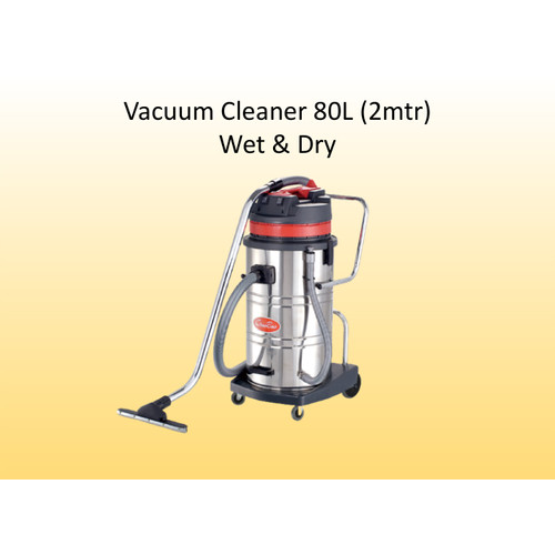 [EZM.0300071] Vacuum Cleaner Stainless 80 Liter (2 MOTOR)