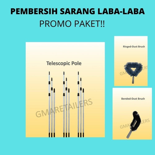 [EZM.0300086] Pembersih Sarang Laba-laba dengan Tongkat 9 Meter