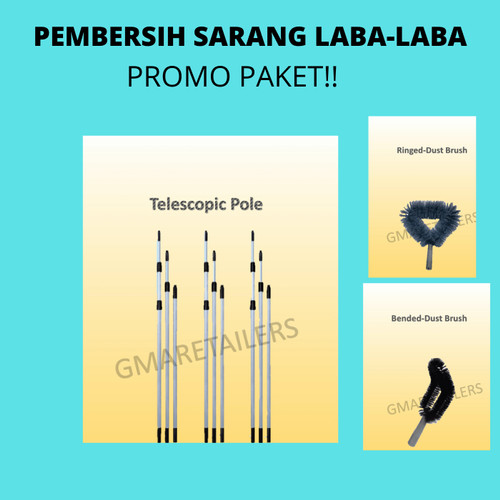 [EZM.0300139] Pembersih Sarang Laba-laba dengan Tongkat 3 Meter