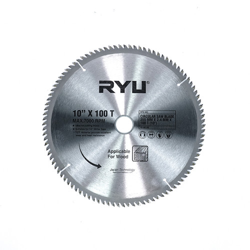RYU (AC) CIRCULAR SAW BLADE 255 MM X 2.4 MM X 100 T (10
