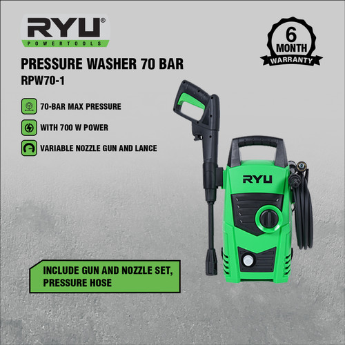 RYU PREASURE WASHER RPW70-1 - JET CLEANER - MESIN CUCI KENDARAAN