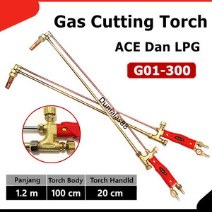 [EZM.1180078] Gas Cutting Torch G01-300 120cm Stang Las Blender Potong 1.2m