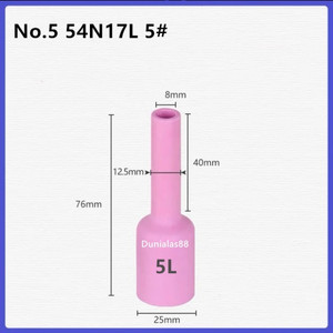 [EZM.1180080] Keramik Argon 54N14L No.8 54N17L No.5 Torch WP17 18 26 Keramik Nozzle