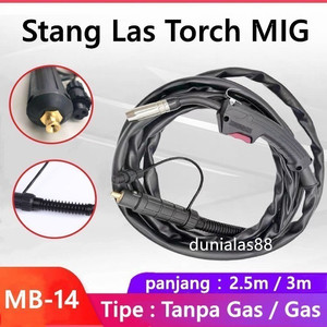 [EZM.1180110] Stang Las Torch MIG CO2 MB 14 AK Welding Torch 2.5M 3M MB14 MB-14