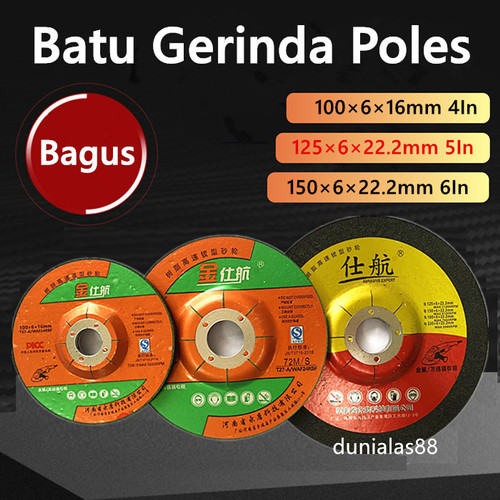 [EZM.1180179] Batu Gerinda Mata Gurinda Poles 4 Inch 5 Inch 6 Inch 4''×6 5''×6 6''×6