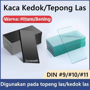 [EZM.1180266] Kaca Kedok Las DIN No.9 No.10 No.11 Hitam Bening Putih Black 9 10 11