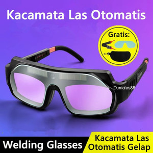 [EZM.1180291] Kacamata Las Otomatis Gelap Auto Darkening Soldering Goggle Kaca Mata