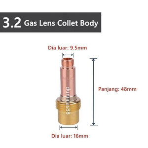 [EZM.1180296] WP17 WP18 WP26 Gas Lens Keramik Collet Body Insulator 54N01 WP Torch