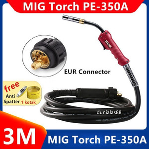 Stang Las Co2 350A Euro Pana Welding Gan Torch 3M 5M Meter Panasonic