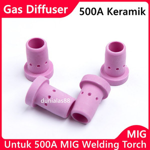 [EZM.1180556] Ceramic Keramik Gas Diffuser P500 Mig Co Co2 Utk Torch P 500 A P-500