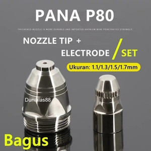 [EZM.1180597] Set Nozzle & Electrode Tip Plasma Cut Mata Plasma P80 P 80 P.80 Cut100