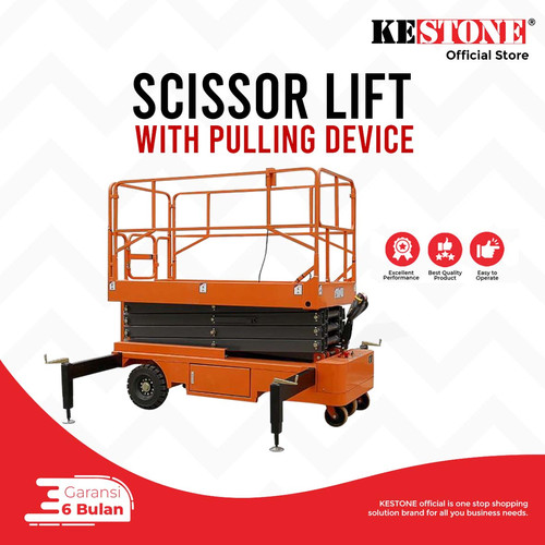 [EZO.5900012] Scissor Lift With Pulling Device - Tangga Gunting Hydraulic With Pulling Device