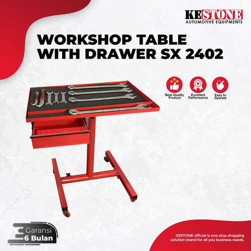 [EZO.5900014] WORKSHOP TABLE WITH DRAWER - MEJA KERJA BENGKEL DENGAN LACI