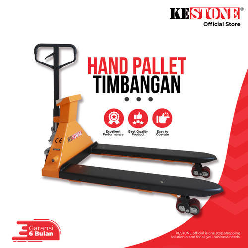 [EZO.5900050] Hand Pallet Timbangan - Hand Pallet With Scale & Printer