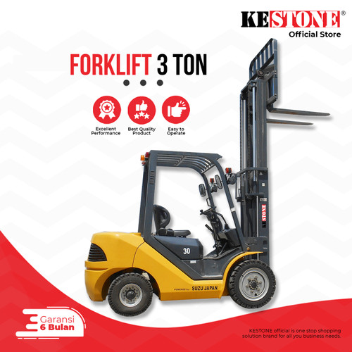 [EZO.5900054] Forklift 3 Ton - Forklift Diesel Manual Engine Isuzu