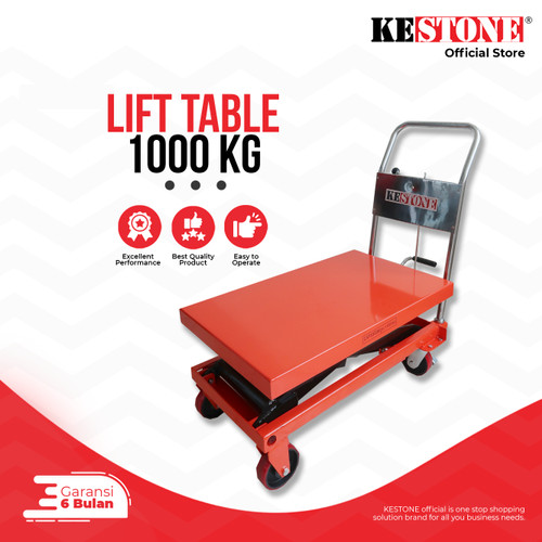 [EZO.5900064] Hand Lift Table 1000 Kg - Table Lift Truck Manual