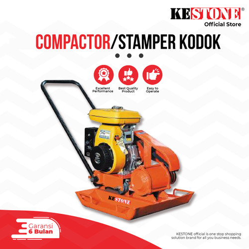 [EZO.5900088] Stamper Kodok - Plate Compactor Mesin Pemadat Tanah Jalan Aspal