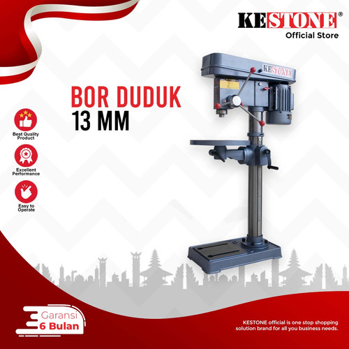 [EZO.5900093] Bor Duduk 13 mm - Bench Drill Press Mesin Bor Duduk Drilling