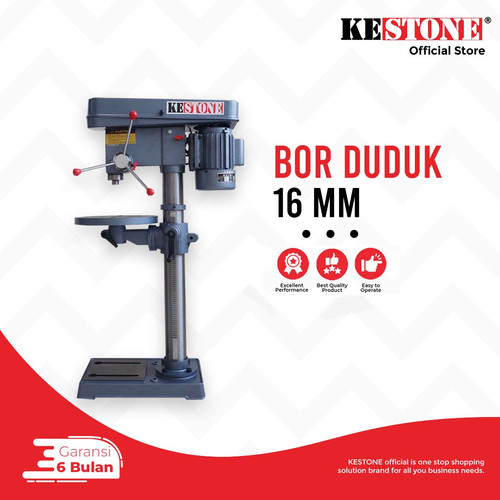 [EZO.5900096] Bor Duduk 16 mm - Bench Drill Press Mesin Bor Duduk Drilling