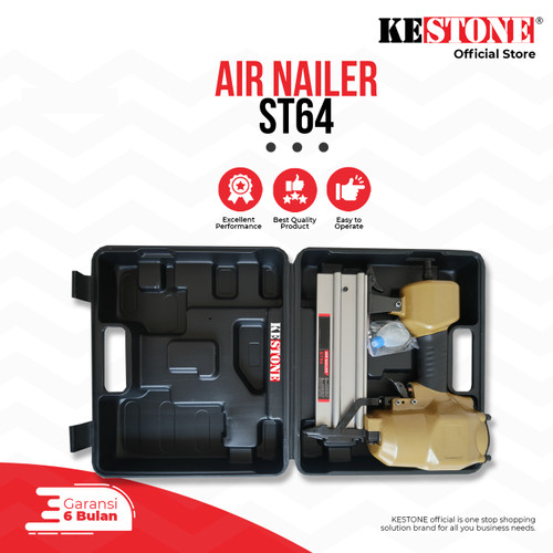 [EZO.5900111] Air Nailer ST 64 - Gun Staples Paku Angin Paku Tembak