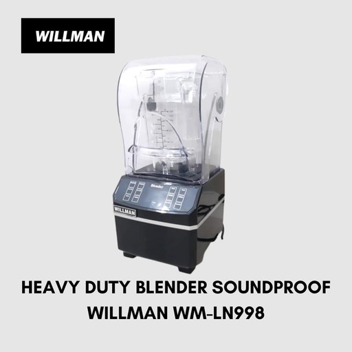 [EZO.5000236] HEAVY DUTY BLENDER WILLMAN Blender Kedap Suara/ Sounfproof/ Silent