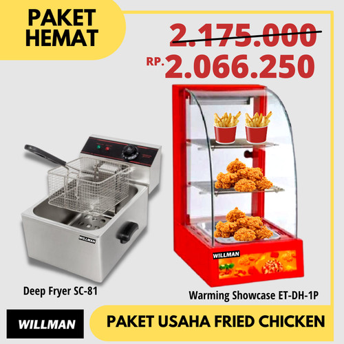 [EZO.5000239] PROMO Warming Showcase/ Display Penghangat Makanan Deep Fryer 6L