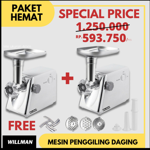 [EZO.5000087] PROMO Mesin Giling Daging Meat Grinder WILLMAN MG301
