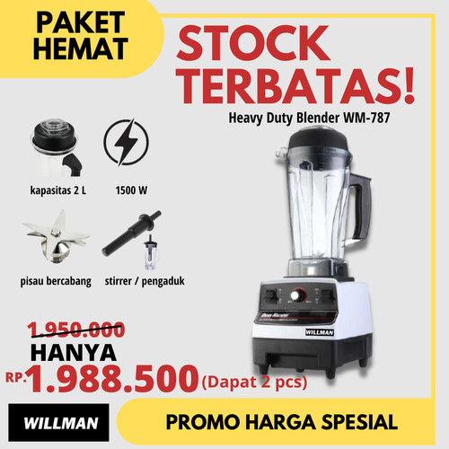 [EZO.5000088] PROMO Heavy Duty Commercial Ice Blender WILLMAN WM-787