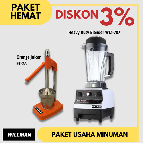 [EZO.5000089] PROMO Heavy Duty Ice Blender WM-787 Mini Orange Juicer Alat JerukPeras