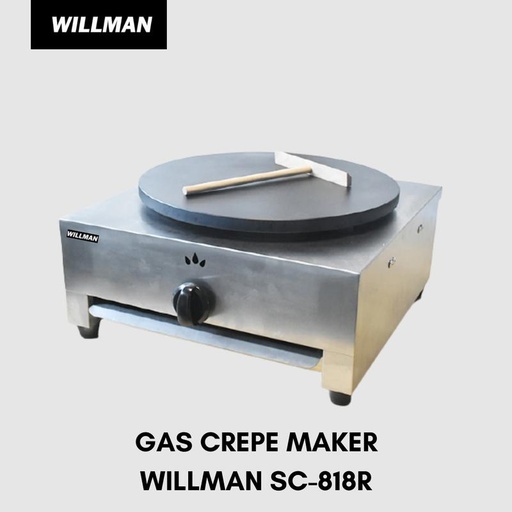 [EZO.5000093] Gas Crepe Maker Mesin Crepes WILLMAN SC-818R GARANSI