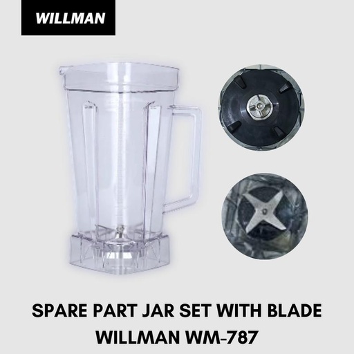 [EZO.5000114] Spare Part: Jar Set With Blade Blender WILLMAN WM-787