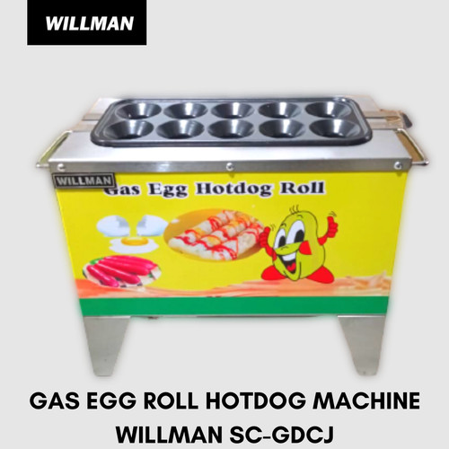 [EZO.5000154] Sostel Sosis telur Egg Sausage Hot Dog Roll Baker GAS 10 Lubang
