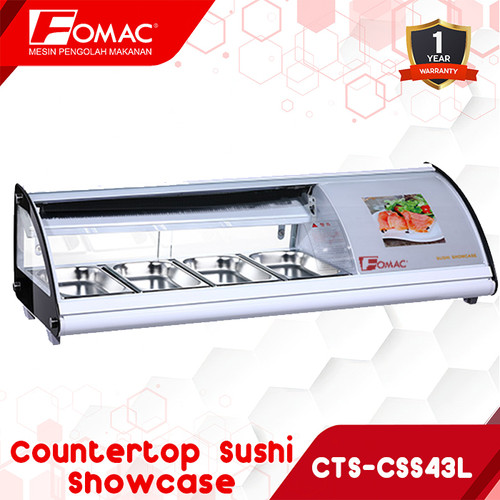 [EZO.5200246] FOMAC Countertop Sushi Showcase CTS-CSS3 Series Pendingin Makanan Ikan