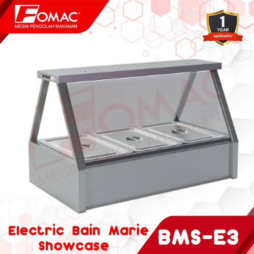 [EZO.5200269] FOMAC Electric Bain Marie Showcase BMS-E3 E4 E5 Mesin Penghangat Food