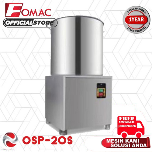 FOMAC OSP-20S Oil Spinner Mesin Pemisah Minyak Air dari Buah Sayur