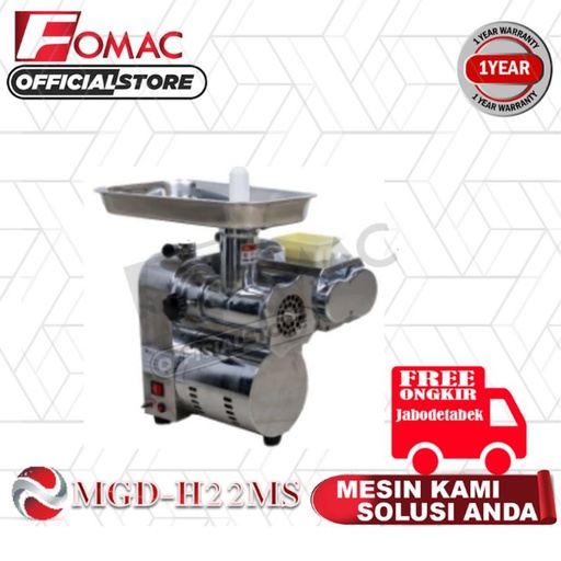 [EZO.5200273] Mesin Penggiling Daging Meat Grinder MGD-H22MS FOMAC