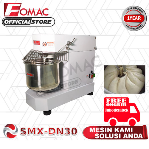[EZO.5200278] Mesin Pengaduk Adonan Spiral Mixer 30 Liter SMX-DN30 FOMAC