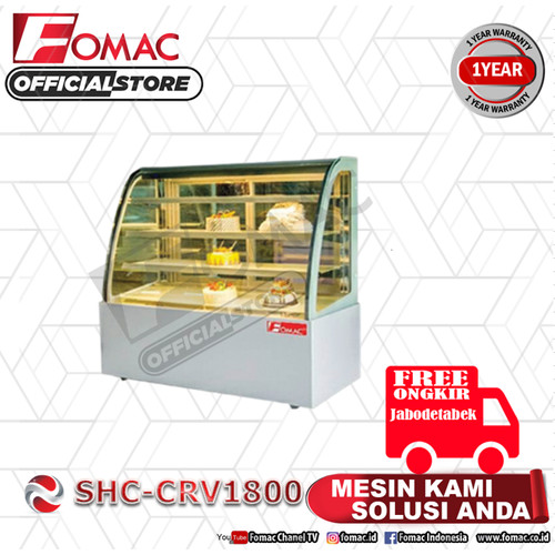 [EZO.5200304] Mesin Showcase Pendingin Cold Showcase SHC-CRV1800 FOMAC