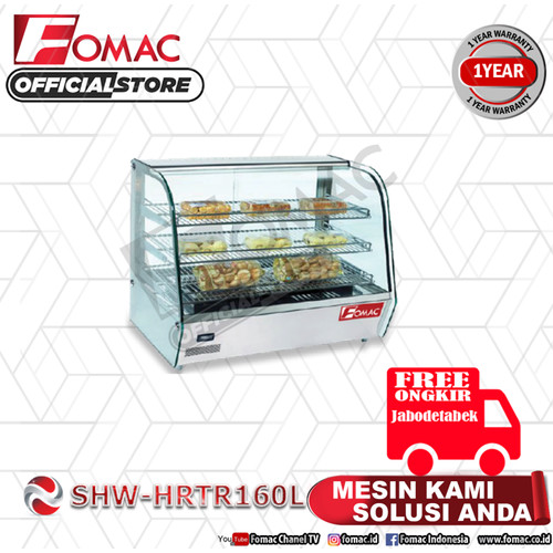 [EZO.5200305] Mesin Hot Showcase warmer SHW-HRTR160L FOMAC