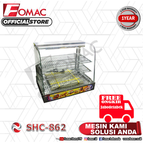 [EZO.5200311] Mesin Pengahangat Makanan Showcase Warmer - SHC-862 FOMAC