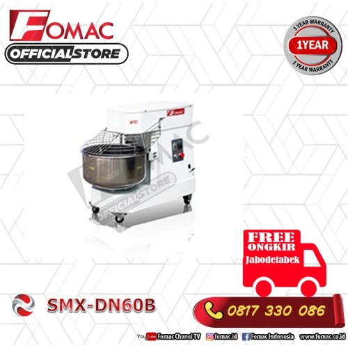 [EZO.5200314] Mesin pengaduk adonan Spiral Mixer 60 Liter SMX-DN60B FOMAC